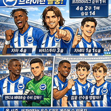 브라이턴 앤 호브 알비온, 프리미어리그 초반 선두